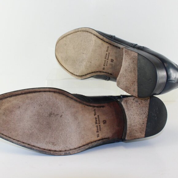 To Boot Adam Derrick Blue Leather Oxford Shoes Mens (US 10/EU 43.5) - Picture 7 of 10